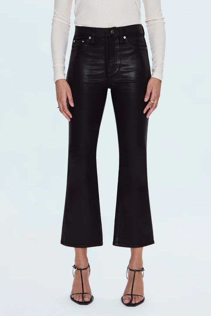 Coated Mocha High Rise Lennon Jean