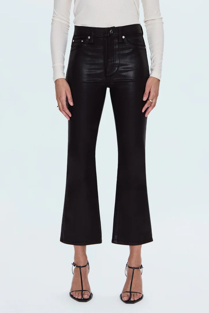 Coated Mocha High Rise Lennon Jean