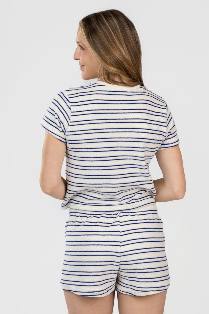 Cobalt Sugar Stripe Eve Tee