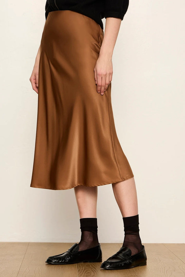 Cocoa Powder Everyday Midi Skirt