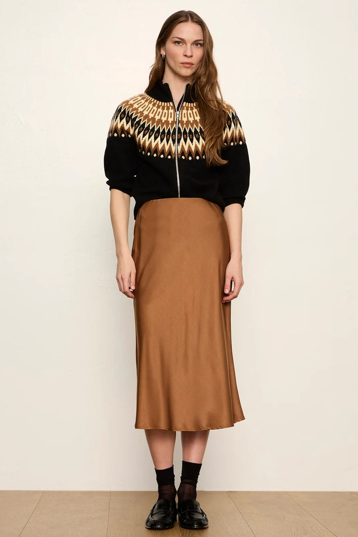 Cocoa Powder Everyday Midi Skirt