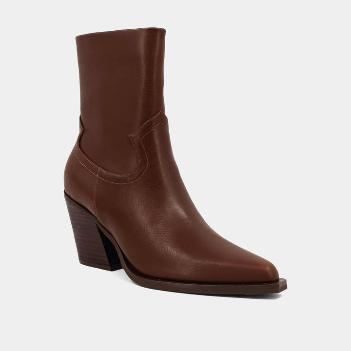 Cognac Victoria Ankle Boot