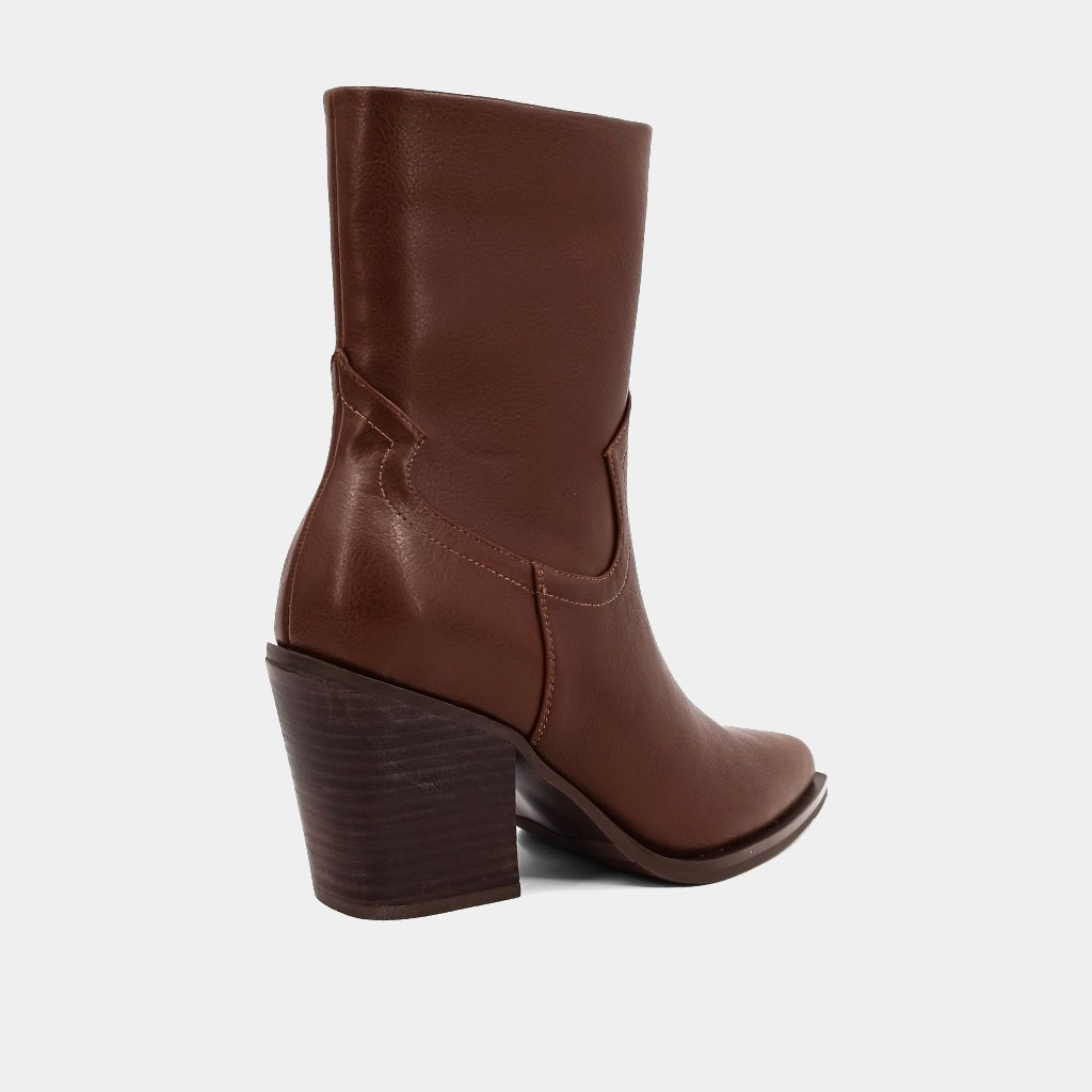 Cognac Victoria Ankle Boot