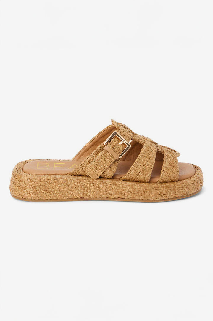 Cognac Raffia Ciao Fisherman Sandal