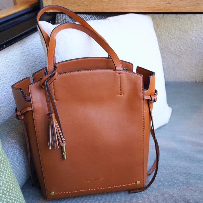Cognac Roma Tote