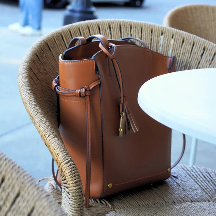 Cognac Roma Tote