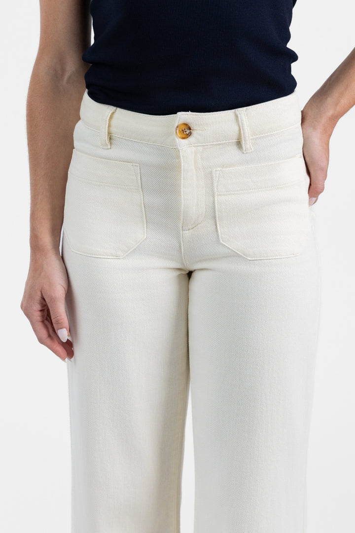Collagen Wide Leg Crop Marine Pant