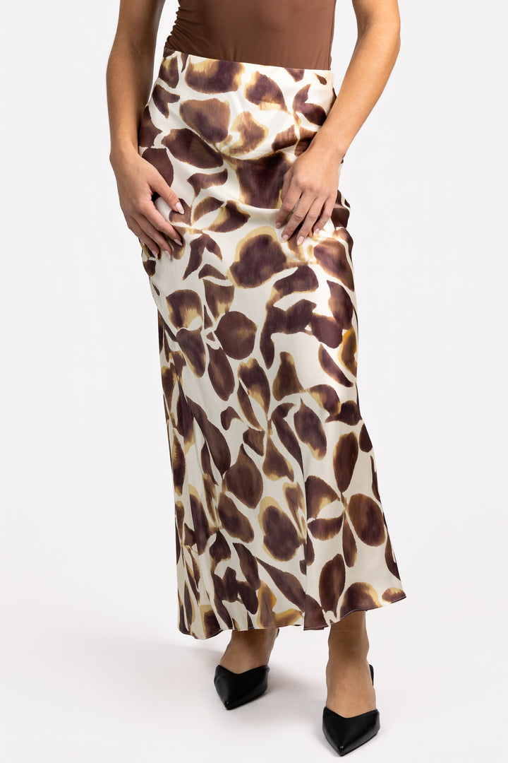 Cream Espresso Lily Romina Maxi Skirt