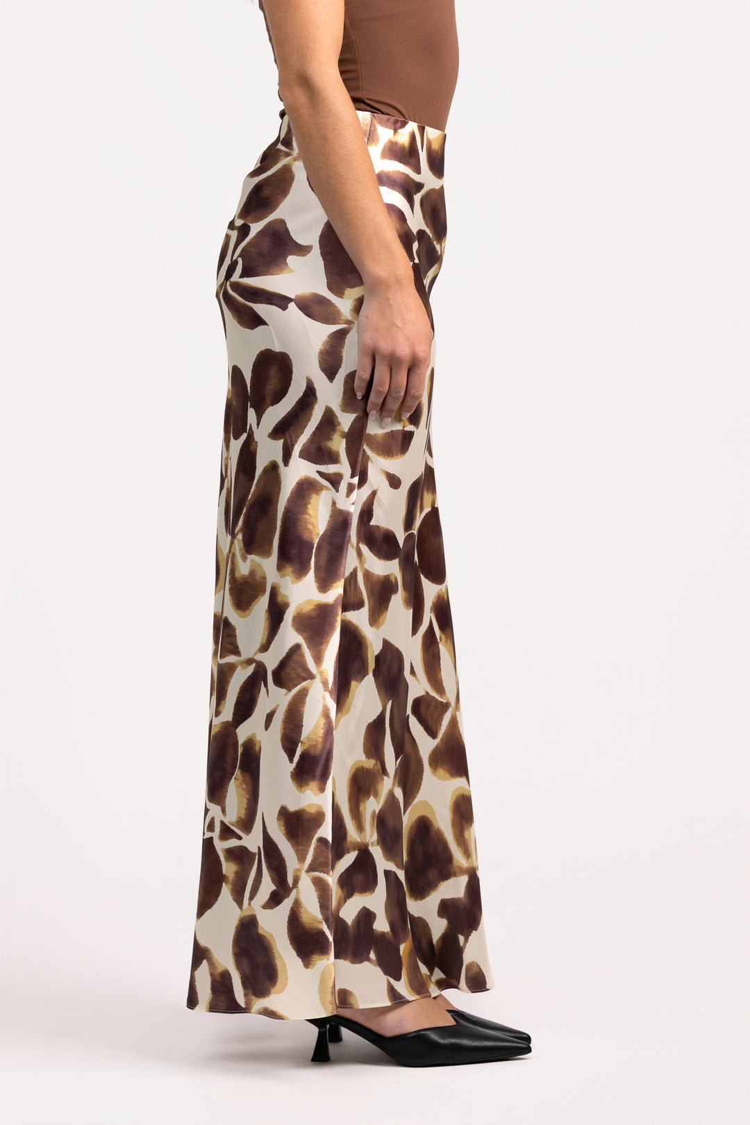 Cream Espresso Lily Romina Maxi Skirt