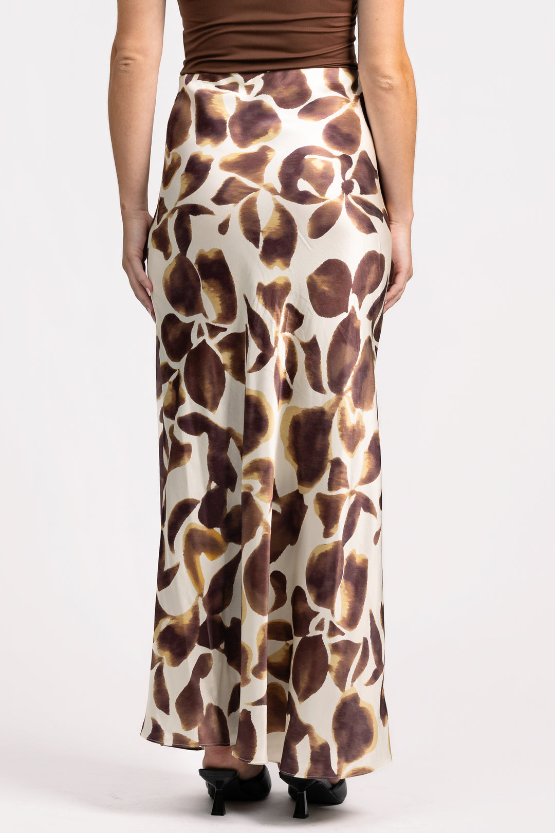 Cream Espresso Lily Romina Maxi Skirt