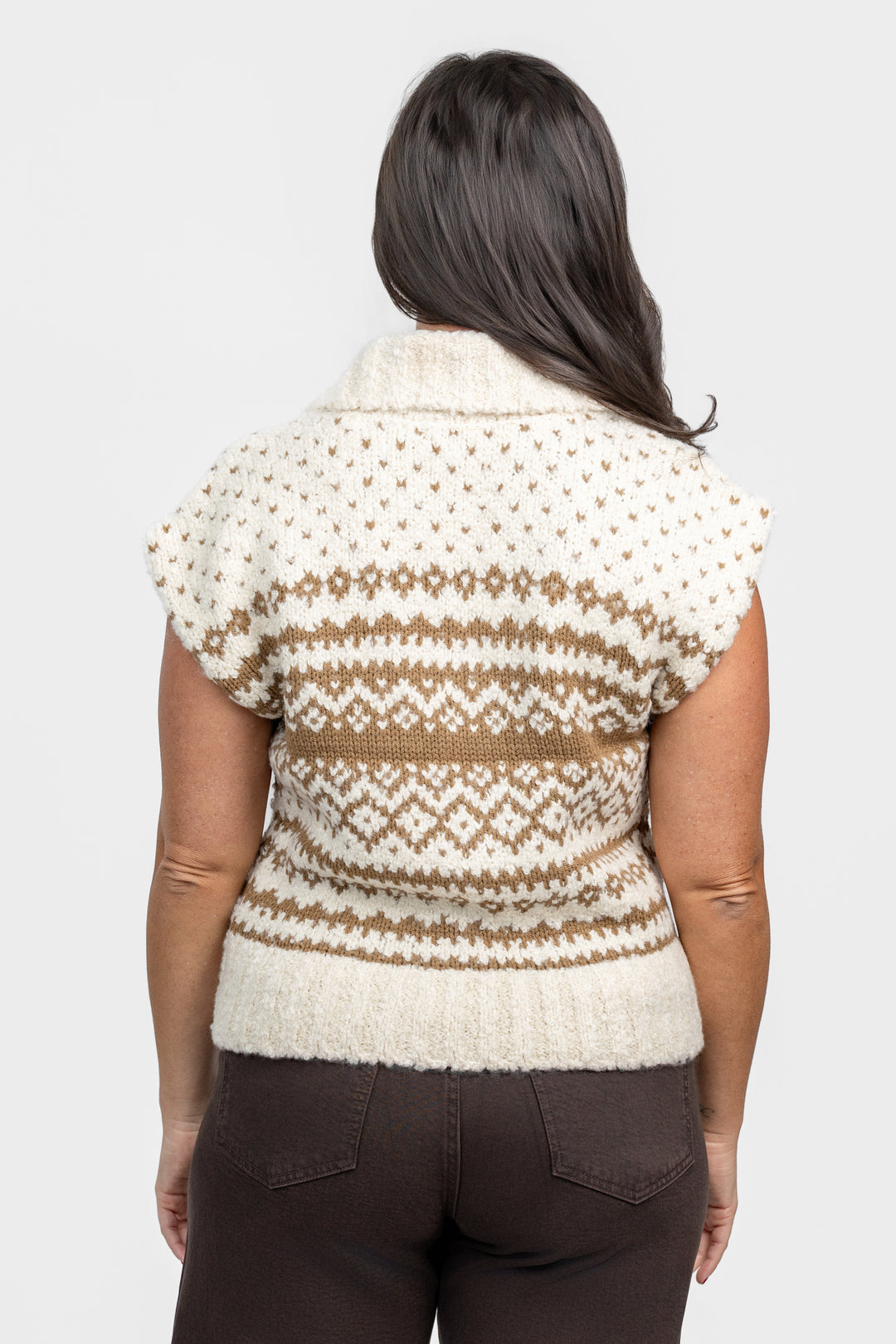 Cream Multi Paulie Sweater Vest