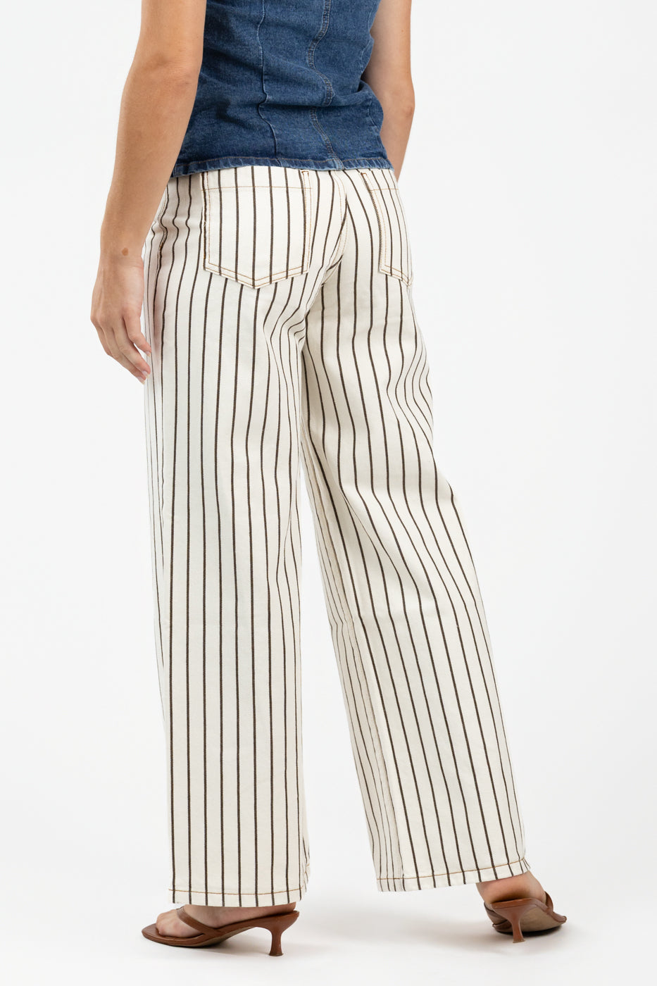 Cream Multi Stripe Fenton Jean