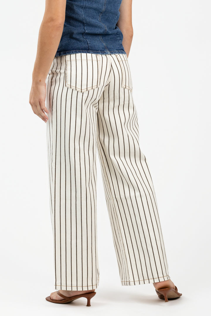 Cream Multi Stripe Fenton Jean