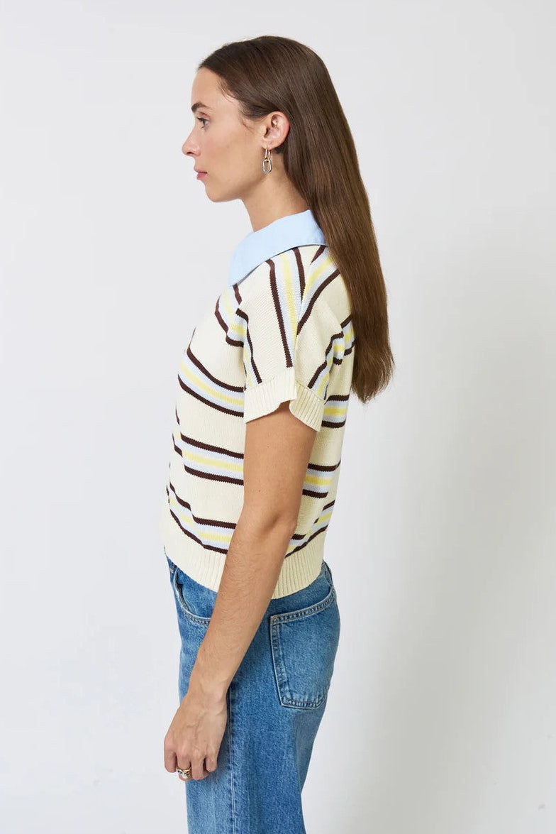 Cream Multi Stripe Chloe Sweater