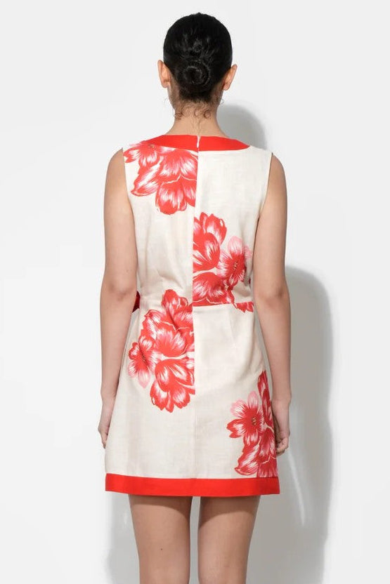 Cream Red Amara Mini Dress