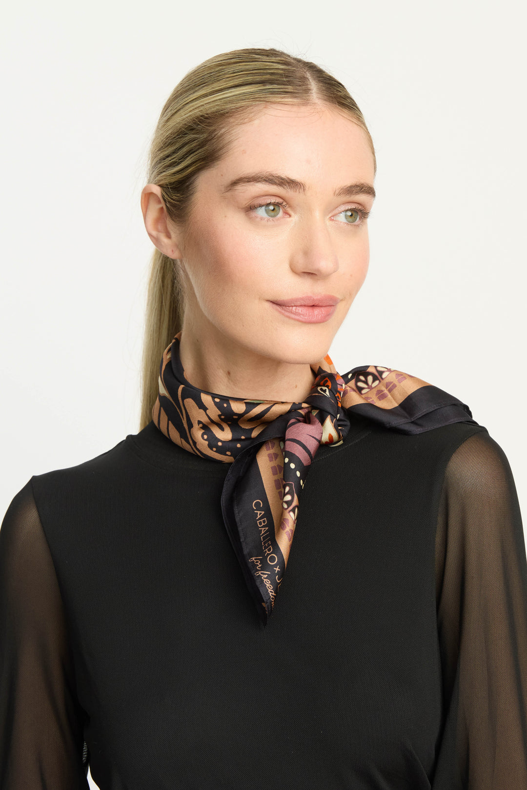 Crouching Cheetah Renee Scarf