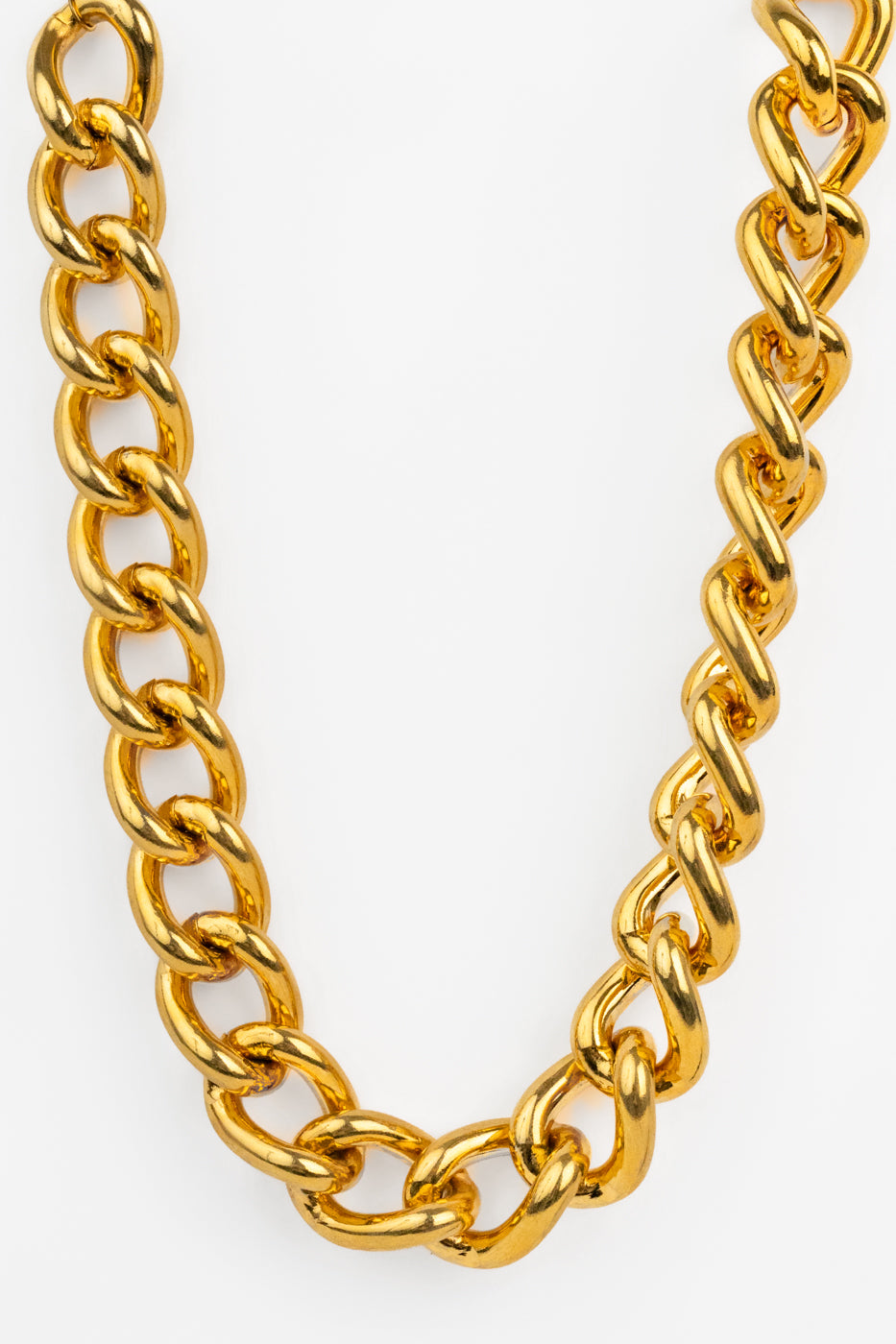 Curb Chain Statement Necklace