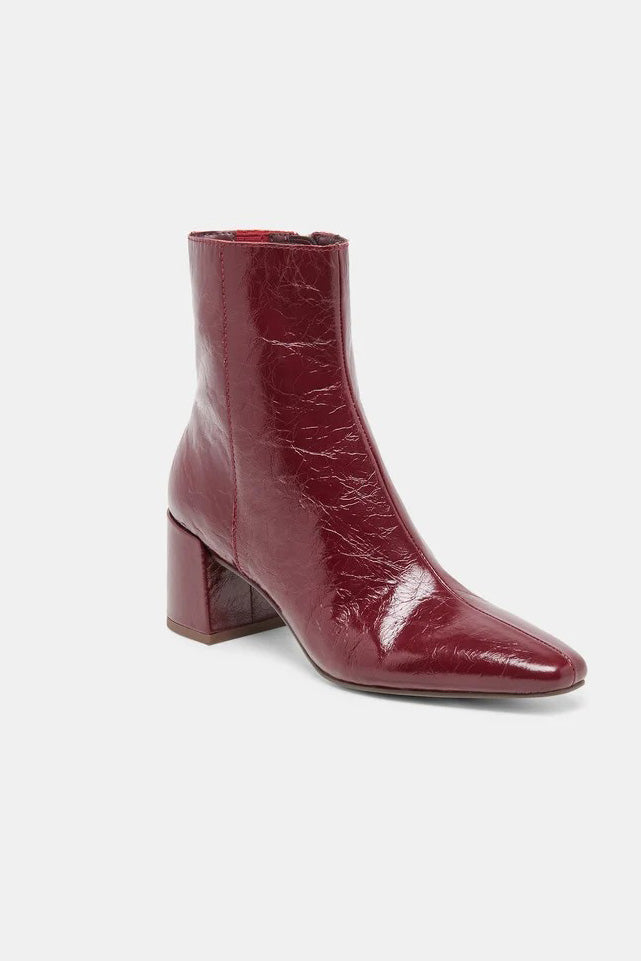 Oxblood Crinkle Patent Bayra Boot