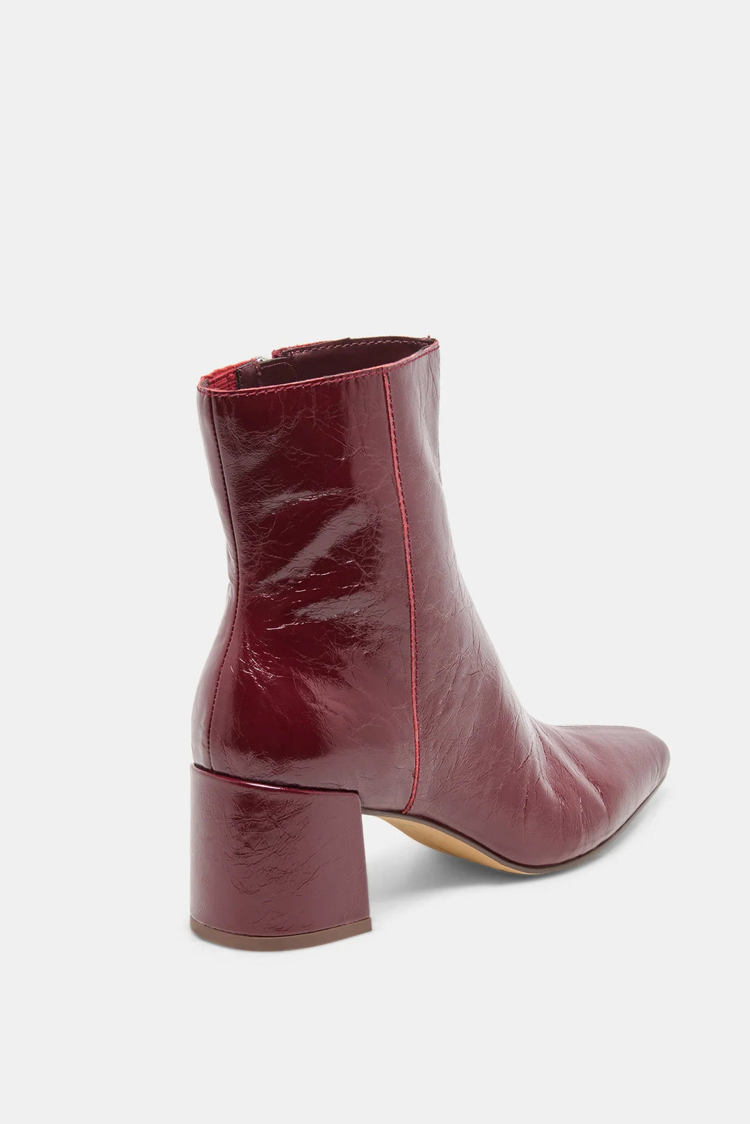 Oxblood Crinkle Patent Bayra Boot