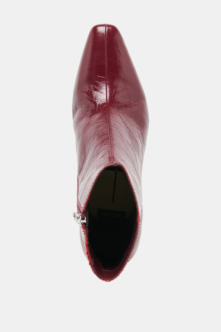 Oxblood Crinkle Patent Bayra Boot
