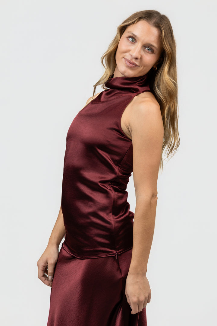 Dark Cherry Addison Top