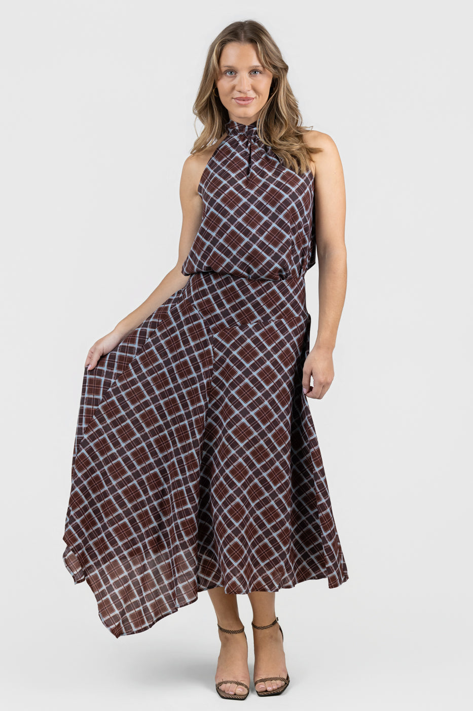 Dark Cherry Rhodes Skirt