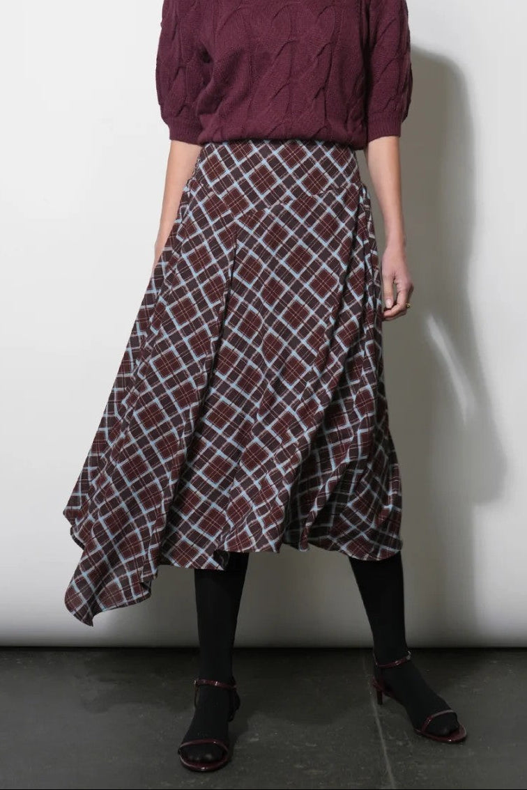 Dark Cherry Rhodes Skirt