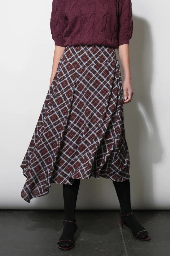 Dark Cherry Rhodes Skirt