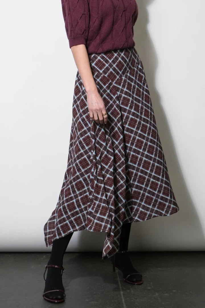 Dark Cherry Rhodes Skirt