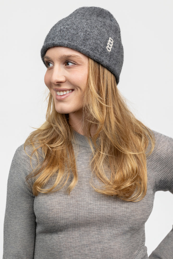 Dark Grey Knitted Hat