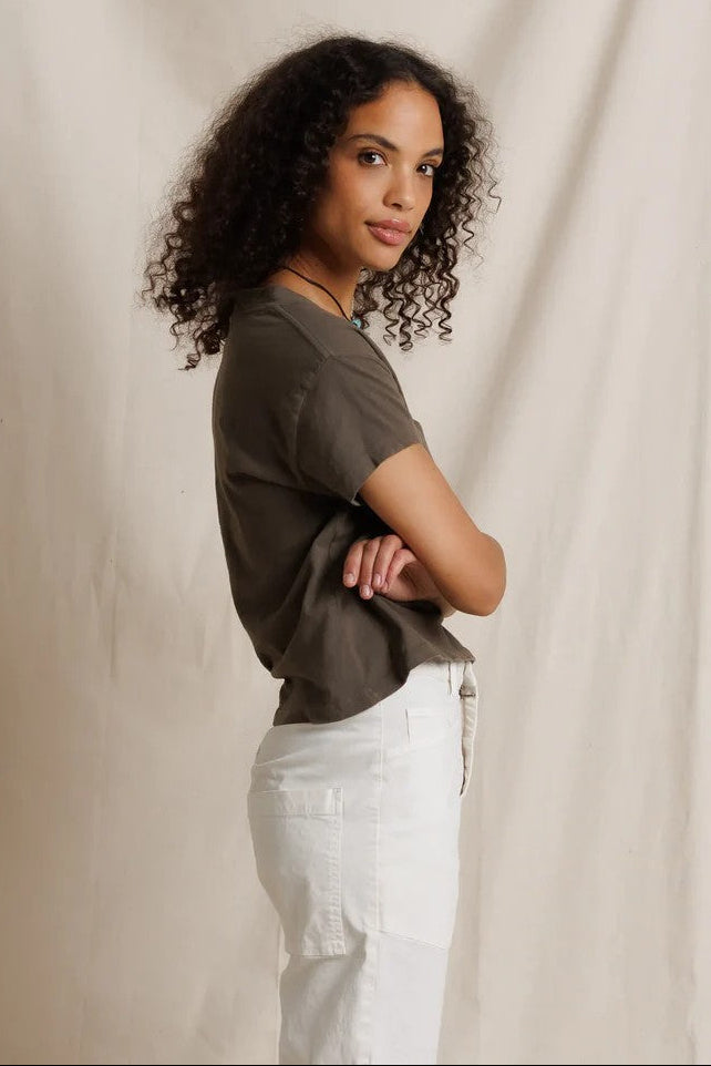 Dark Olive Alanis Tee