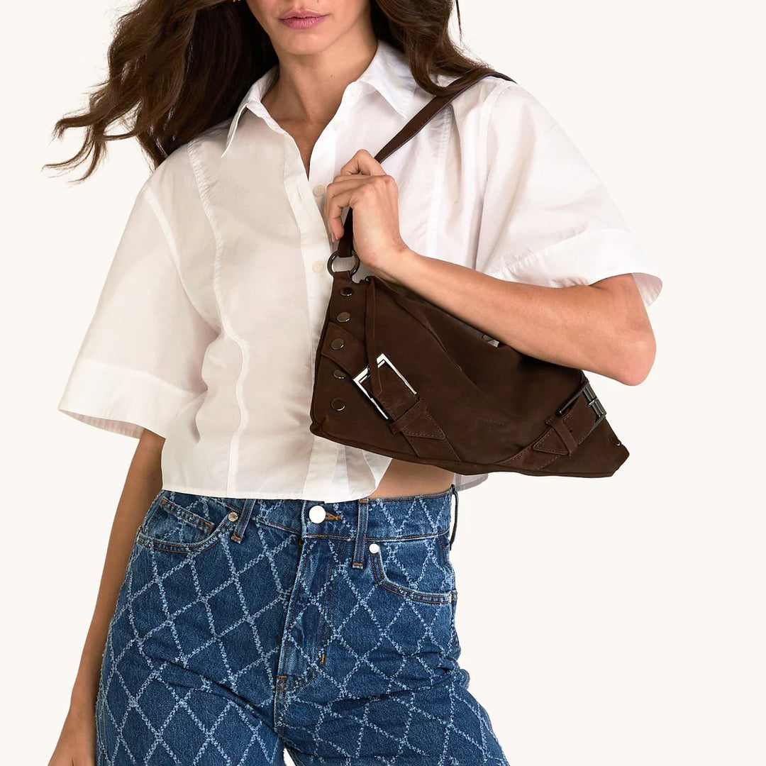 Dark Brown Kyle Med Handbag