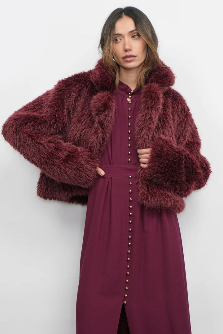 Dark Cherry Maddox Coat