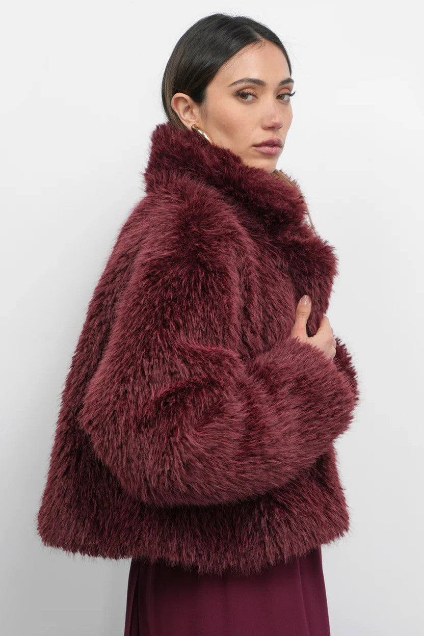 Dark Cherry Maddox Coat