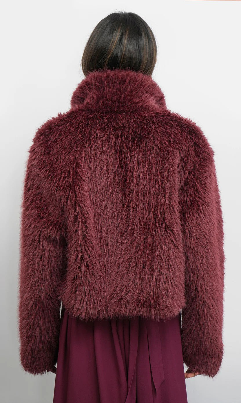 Dark Cherry Maddox Coat