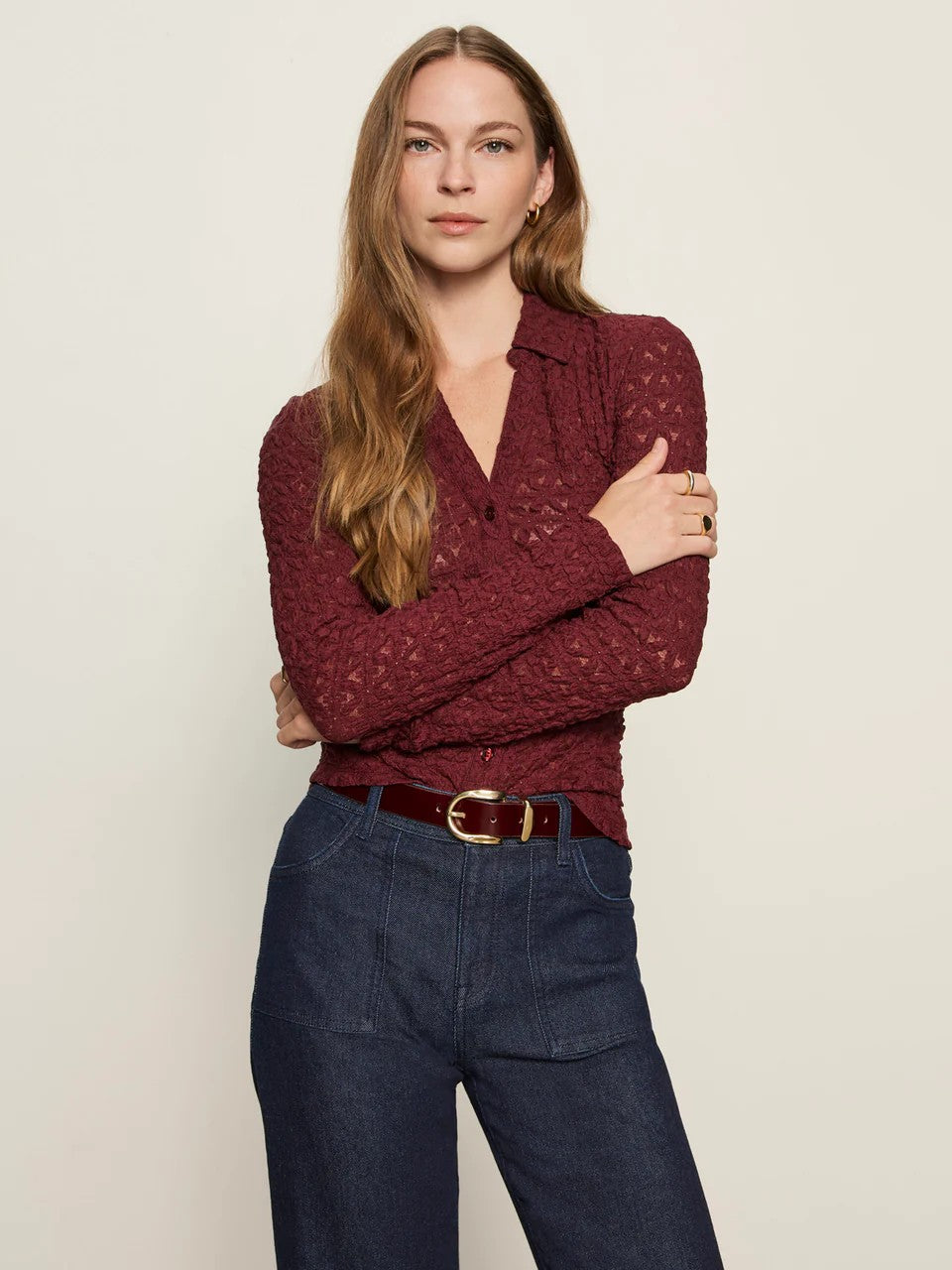Dark Crimson All Day Belt