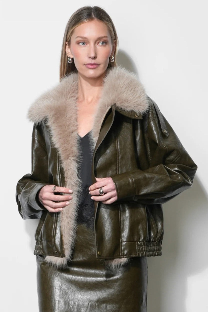 Deep Olive Sable Jacket