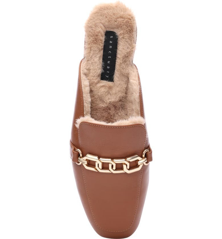 Deep Saddle Bigtime Faux Fur Lined Mule