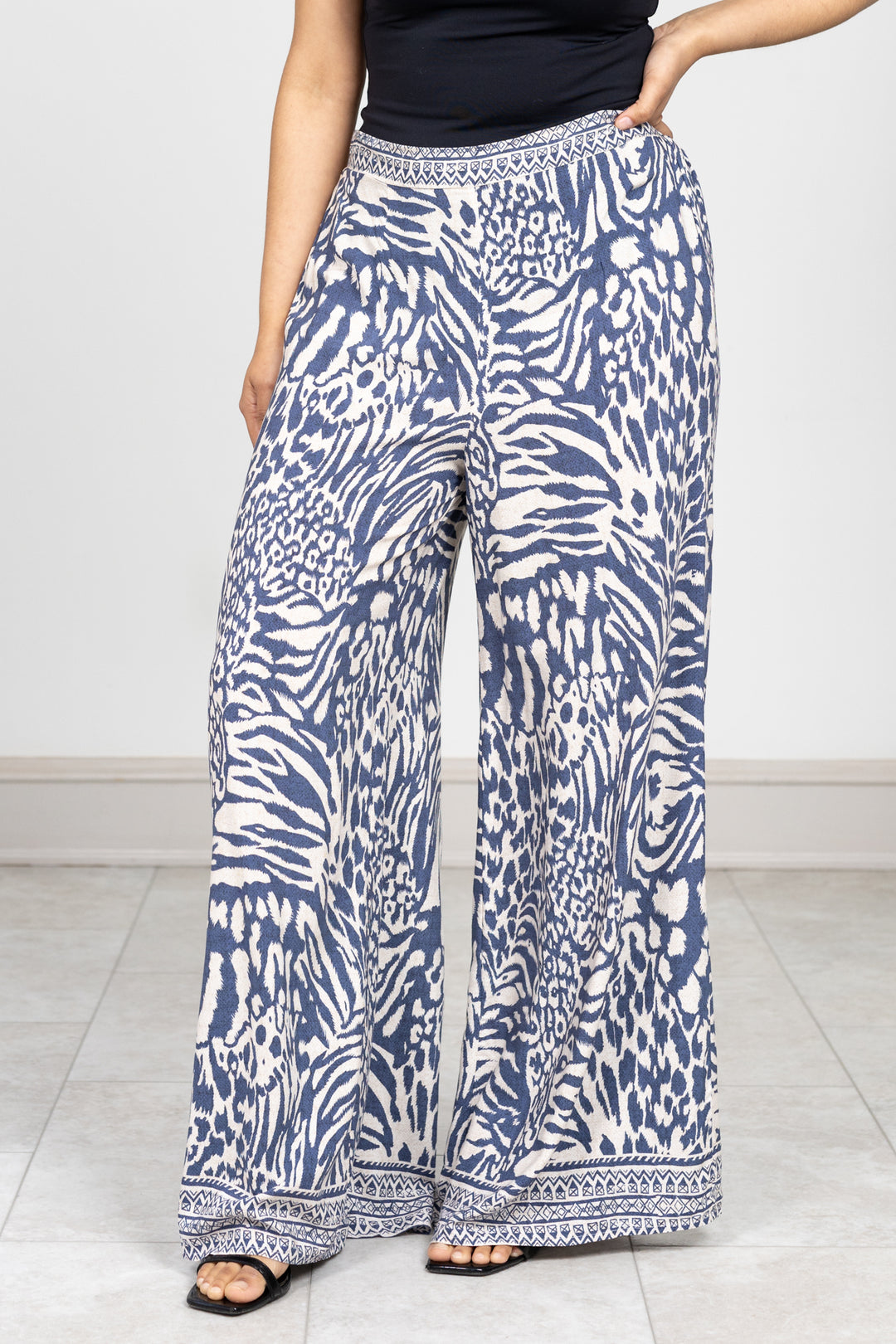 Denim Blue Maggy Wide Leg Pant