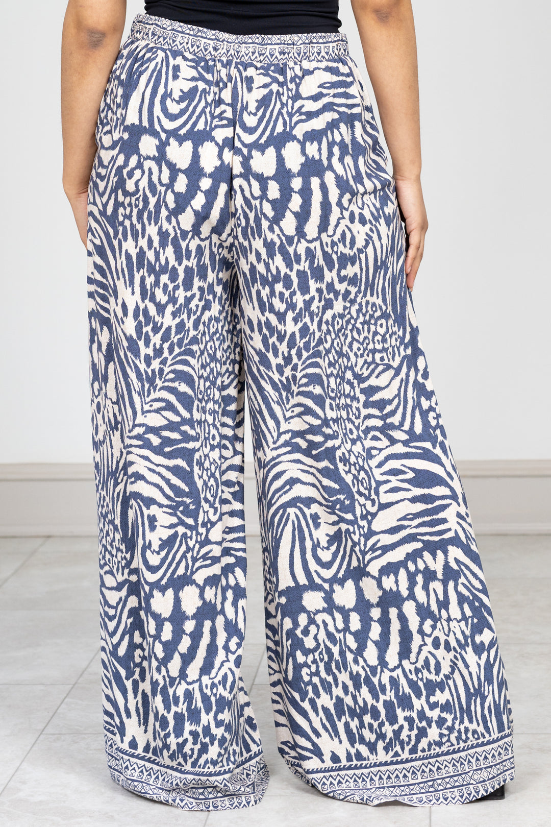 Denim Blue Maggy Wide Leg Pant