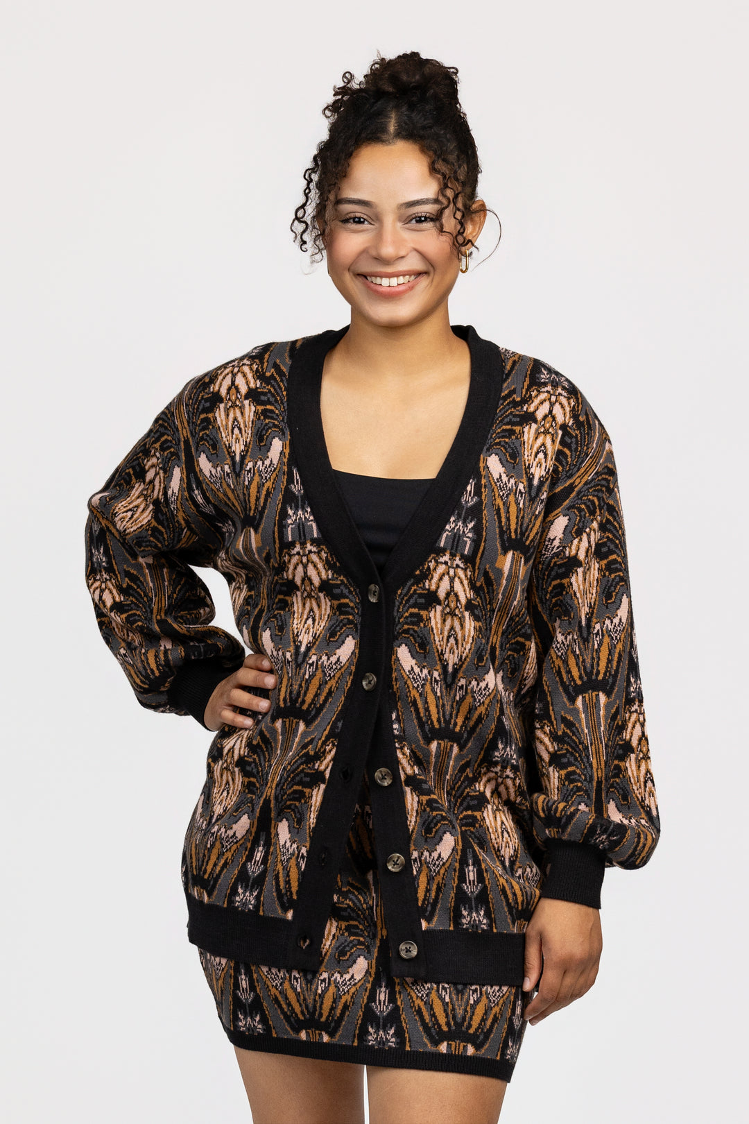 Devon Print Jocelyn Cardigan