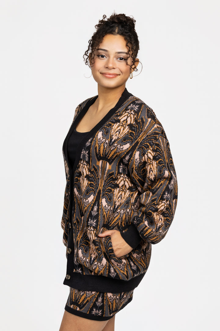 Devon Print Jocelyn Cardigan