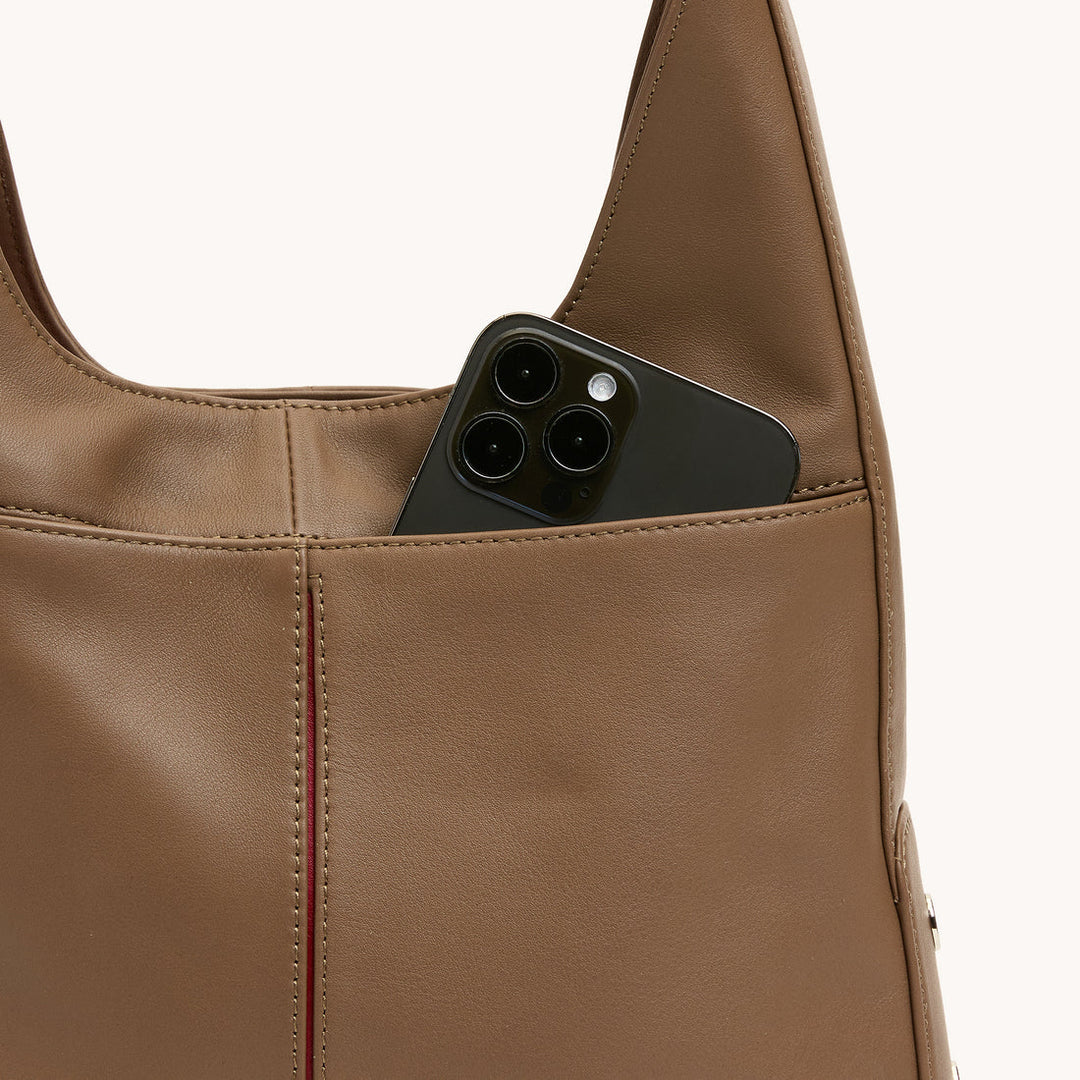 Dune Silver Tim Medium Hobo Handbag