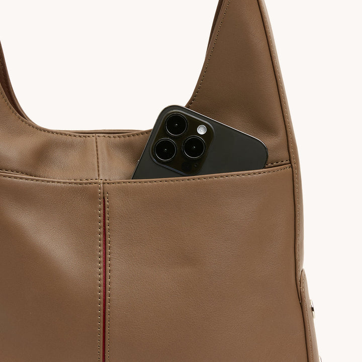 Dune Silver Tim Medium Hobo Handbag