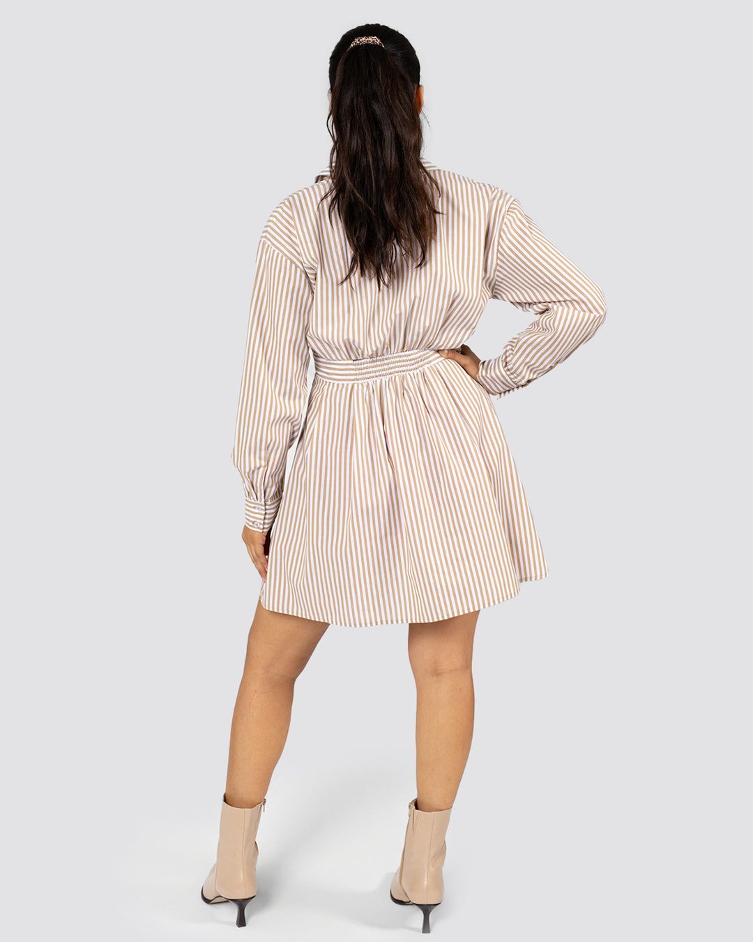 Dusty Taupe Aria Mini Dress