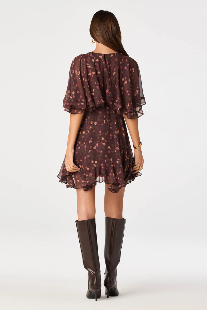 Eggplant Floral Lilah Dress