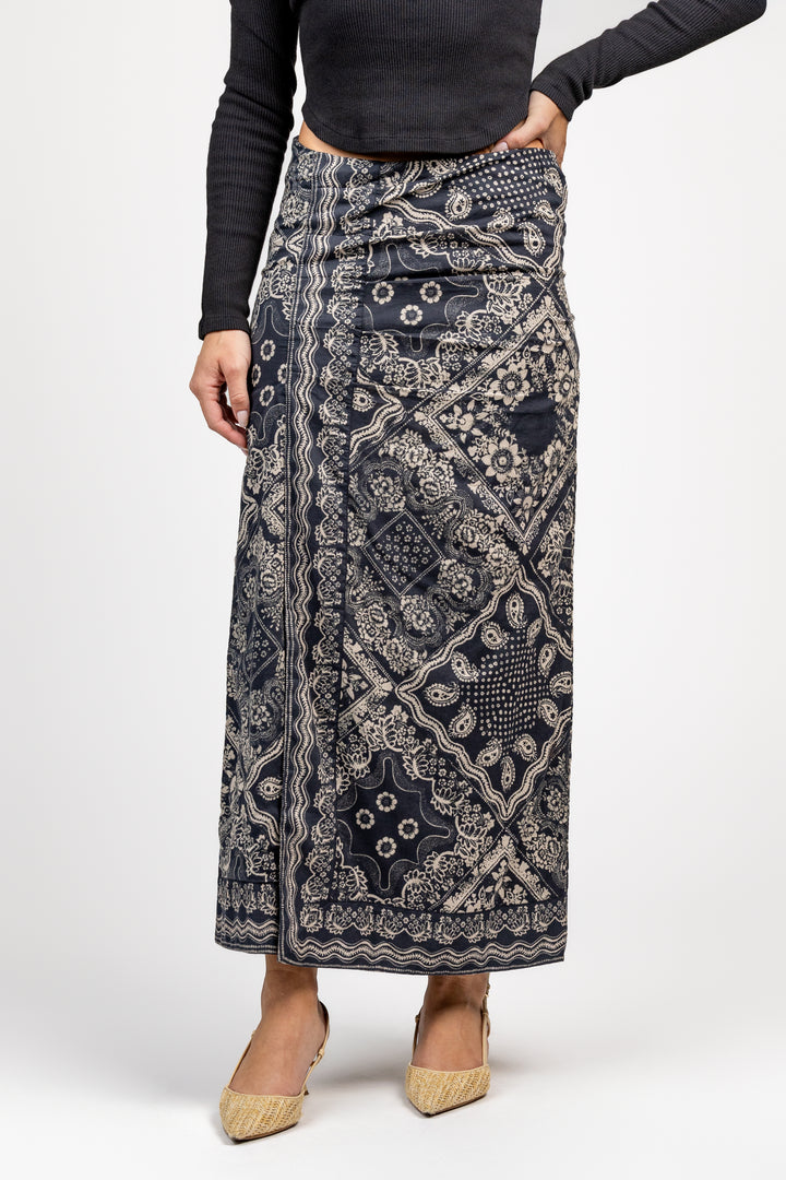 Elise Scarf Print Josie Skirt
