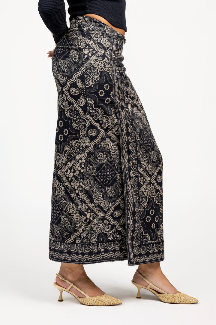 Elise Scarf Print Josie Skirt
