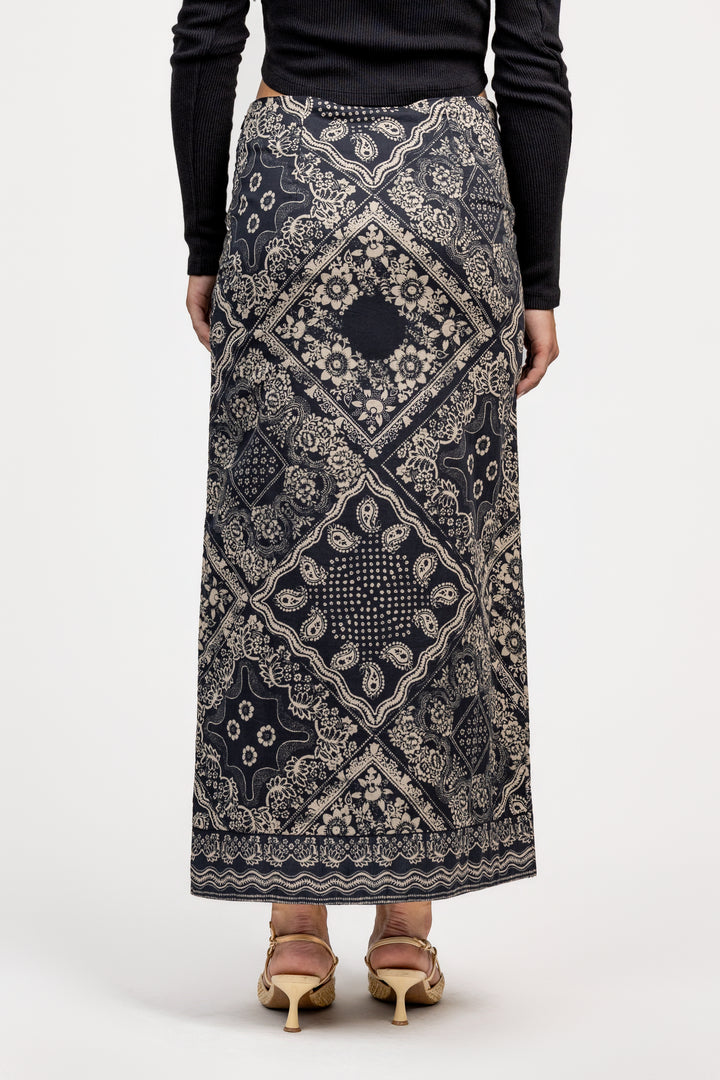 Elise Scarf Print Josie Skirt
