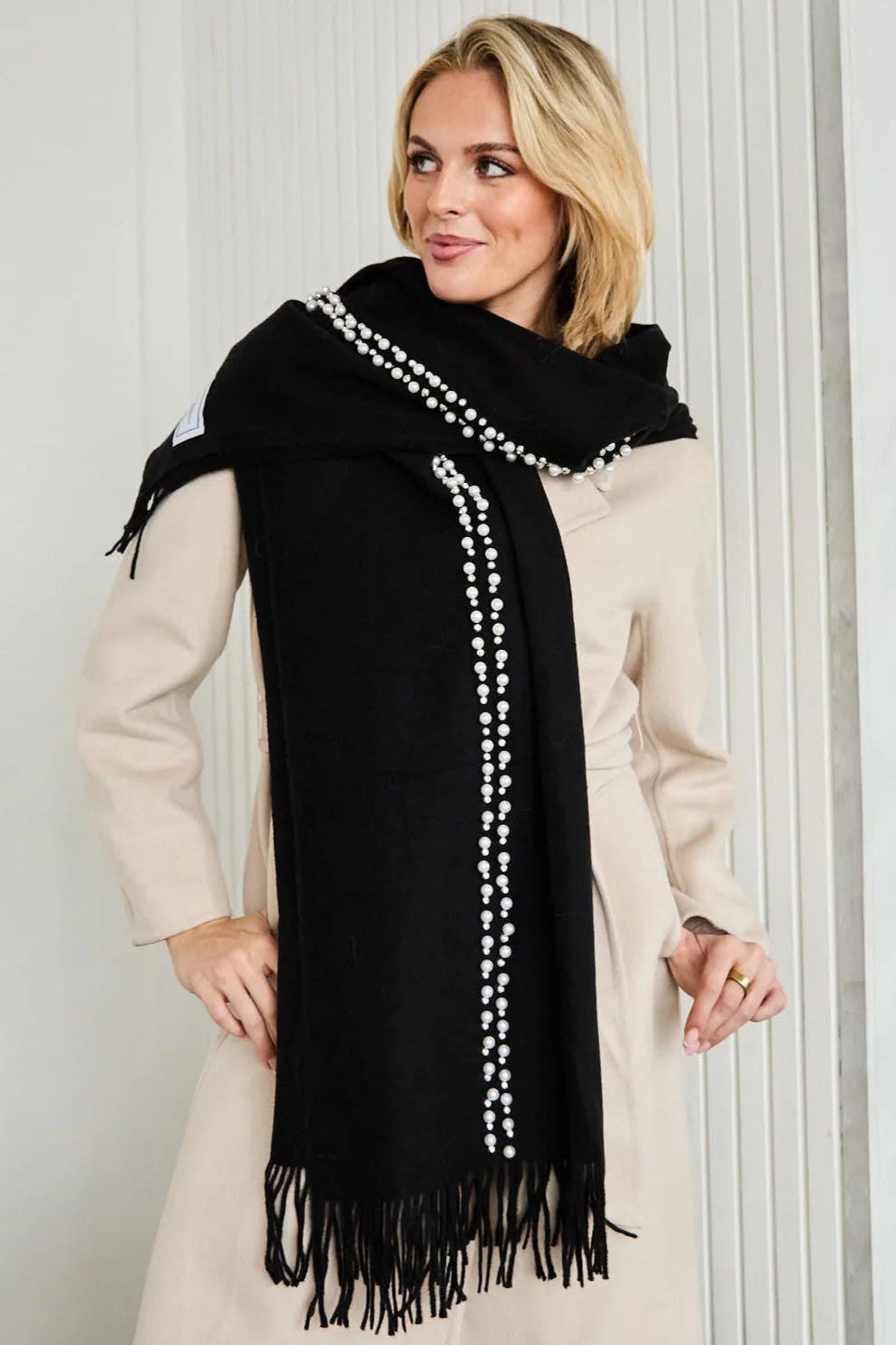 Elite Black Pearl Winter Scarf